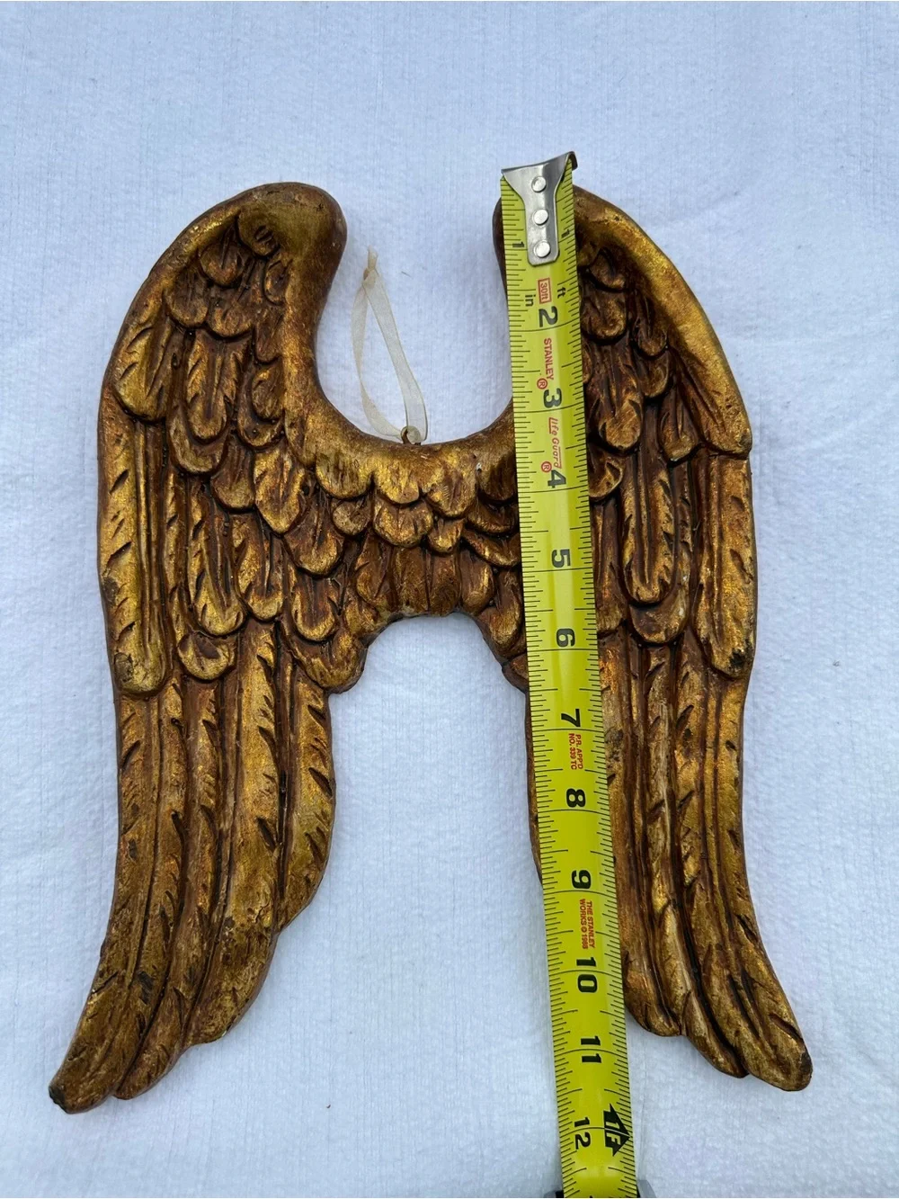 Gold Angel Wings Wall Decor - Decorative Home Accent or Ornament